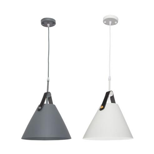 Metal Pendant + Leather Strap