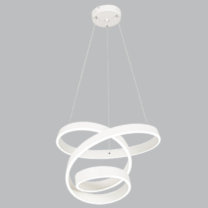 Brightstar PEN617 White Matt Aluminium and Acrylic 120W LED Pendant with Remote Control