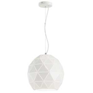 Brightstar PEN693 White Metal Cord Pendant Light
