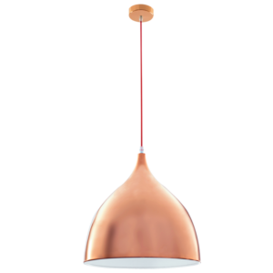 Brightstar PEN721 Polished Copper Pendant Light with 11W ES Bulb