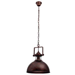 Brightstar PEN743/1 Black Rust Metal Pendant Light (310mm)