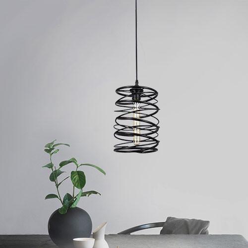 Metal Spiral Pendant Light