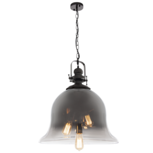 Brightstar PEN760 Gun Metal Pendant with Faded Smoke Glass