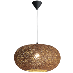 Brightstar PEN770 Brown Natural Twine Pendant Light - 500mm