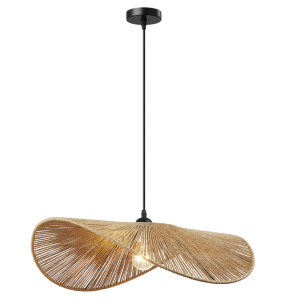 Brightstar PEN865 Natural Metal and Paper String Pendant Light