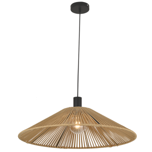 Brightstar Natural Metal and Nylon Rope Pendant Light