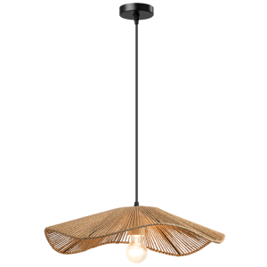 Brightstar PEN958 Metal and Paper String Pendant with Wood Lampholder