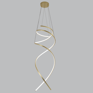 Brightstar PEN965 Gold Dimmable LED Pendant with Remote Control