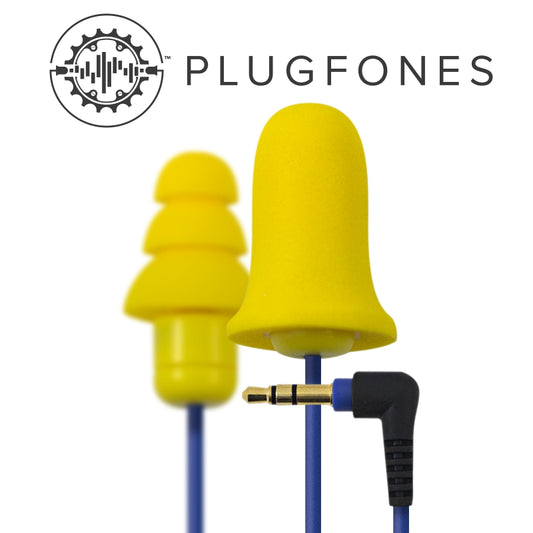 Ear Plug Corded Plugfone Contractor Yellow