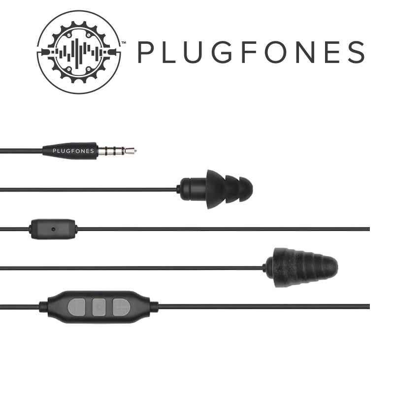 Guardian Plus Series Black/Black Wired Earphones With Mic & Vol Cont