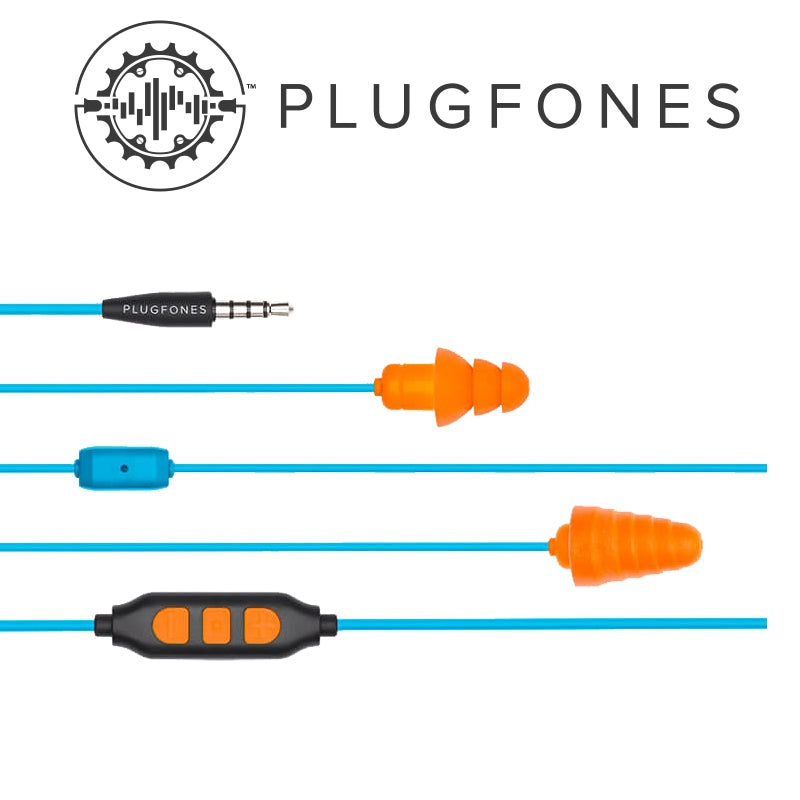 Guardian Plus Series Blue/Orange Wired Earphones With Mic & Vol Cont