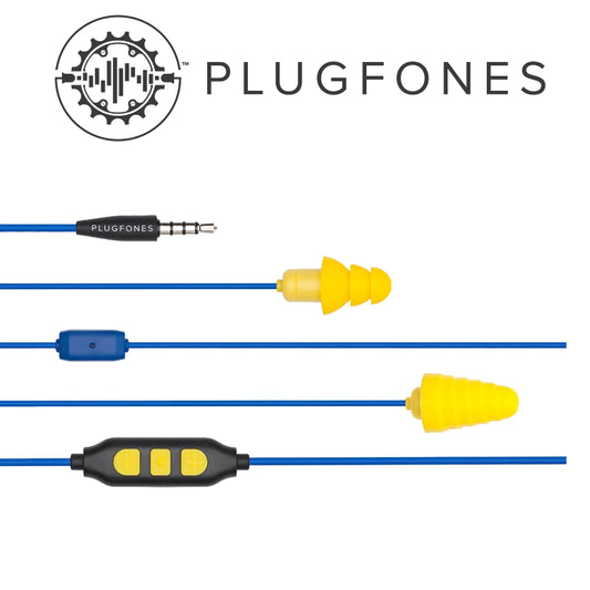 Guardian Plus Series Blue/Yellow Wired Earphones With Mic & Vol Cont