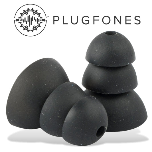Replacement Silicone Ear Bud Black 10 Pack (5 Pairs)