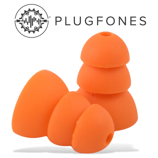 Replacement Silicone Ear Bud Orange 10 Pack (5 Pairs)
