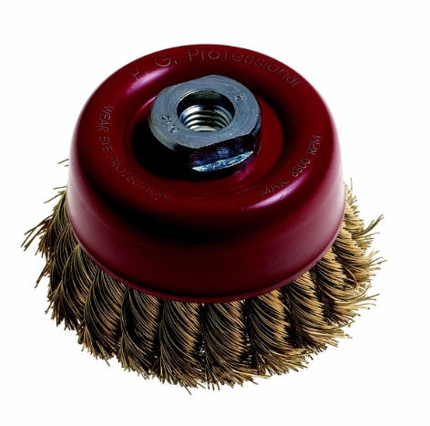 Pg Professional Wire Cup Brush Knotted 120Mm