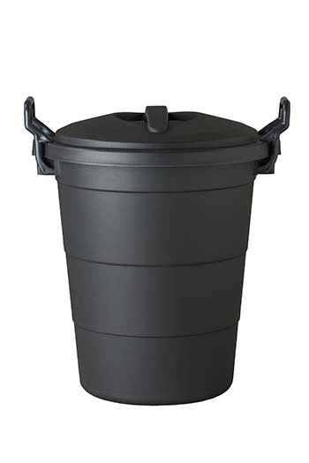 Refuse Bin Round 70L Black Pride