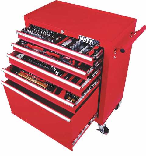 Toolkit Matpro Trolley 5Dr Complete