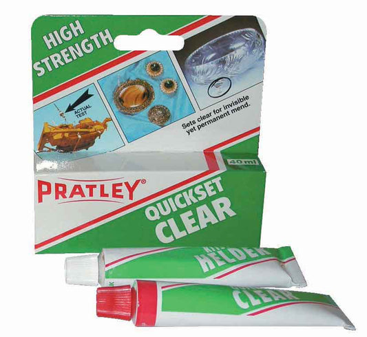 Pratley Glue Quickset Clear 40Ml (20) A (Min Order In Qty'S Of 20)