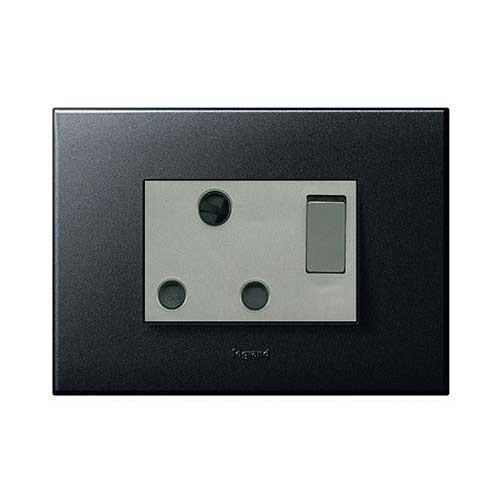 Legrand Arteor Single Switched Socket 2 X 4 - Graphite