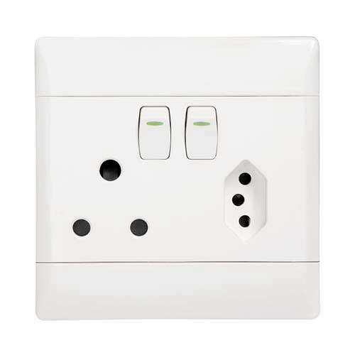 Cbi Pvc Single Switched & Slimline Combo Socket