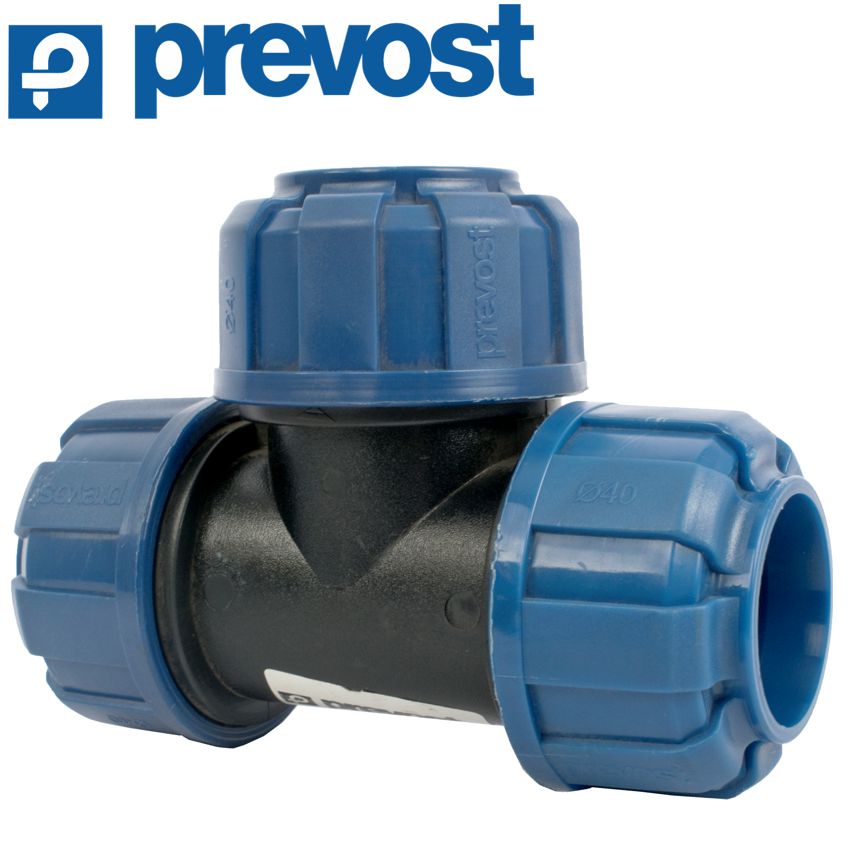 T-Piece Female For Pipe Equal D.40Mm