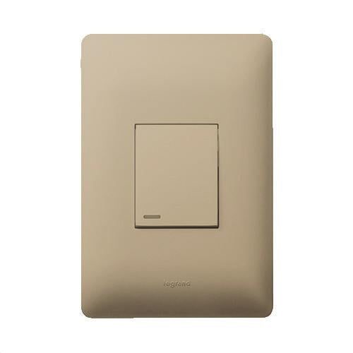 Legrand Ysalis 1 Lever Switch - Champagne