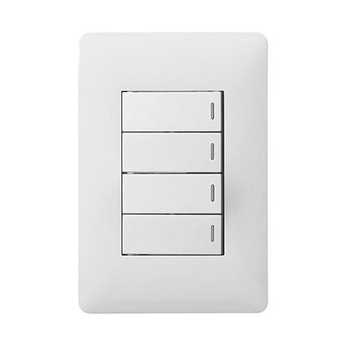 Legrand Ysalis 4 Lever Switch - White