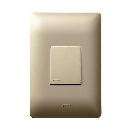 Legrand Ysalis 1 Lever Intermediate Switch - Champagne