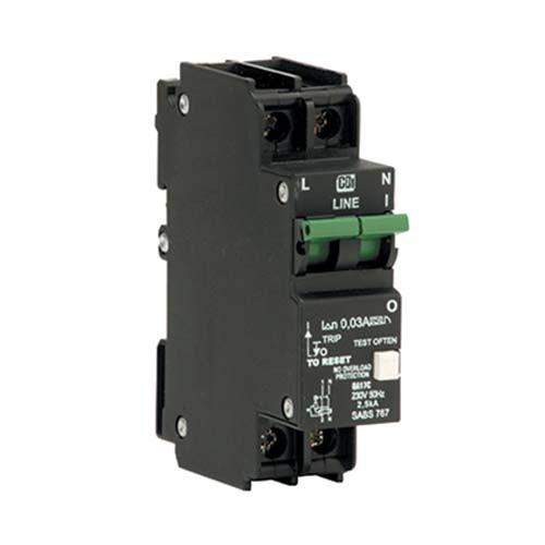 Cbi Earth Leakage 1 Pole + N 6Ka 63A - Qf17C