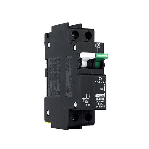 Cbi Dual Mount Circuit Breaker C2 1 Pole + N 6Ka - Qf-N-2(13)