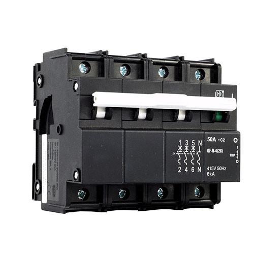 Cbi Dual Mount Circuit Breaker C2 3 Pole + N 6Ka - Qf-N-4(26)