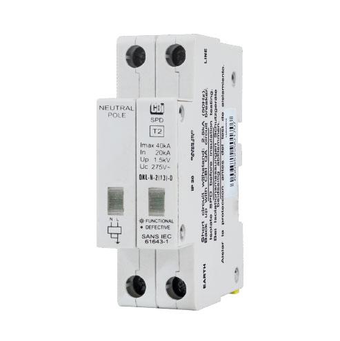 Cbi Din Rail Surge Protector Qfln-2(13)D 1P+N 275V With Indication - 40Ka