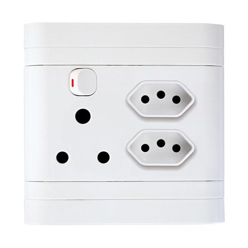 Lesco Pipelli Monobloc Flush Single Switched Socket