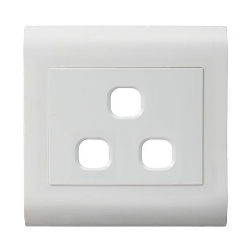 Lesco Pipelli 3 Lever Cover Plate - Square