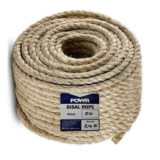 ROPE SISAL COILS 24MM*25.5KG (2.5MT/KG)