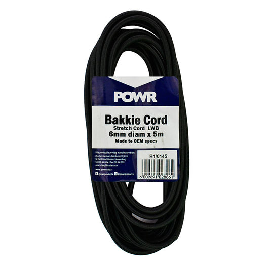CORD BAKKIE STRETCH 6MMX5MTR BLACK