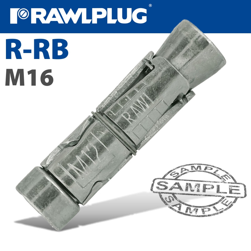 R-Rb Rawlbolt Shield M16W Box Of 25