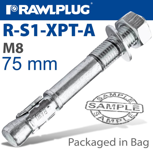 Throughbolt 8X75Mm 4 Per Bag