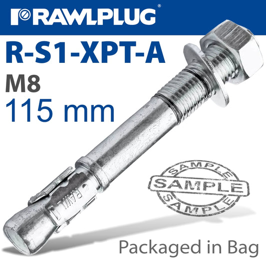 Throughbolt 8X115Mm 4 Per Bag