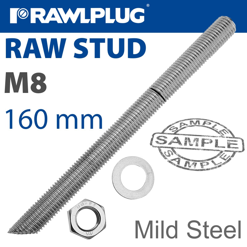 Mild Steel Stud M8-160Mm