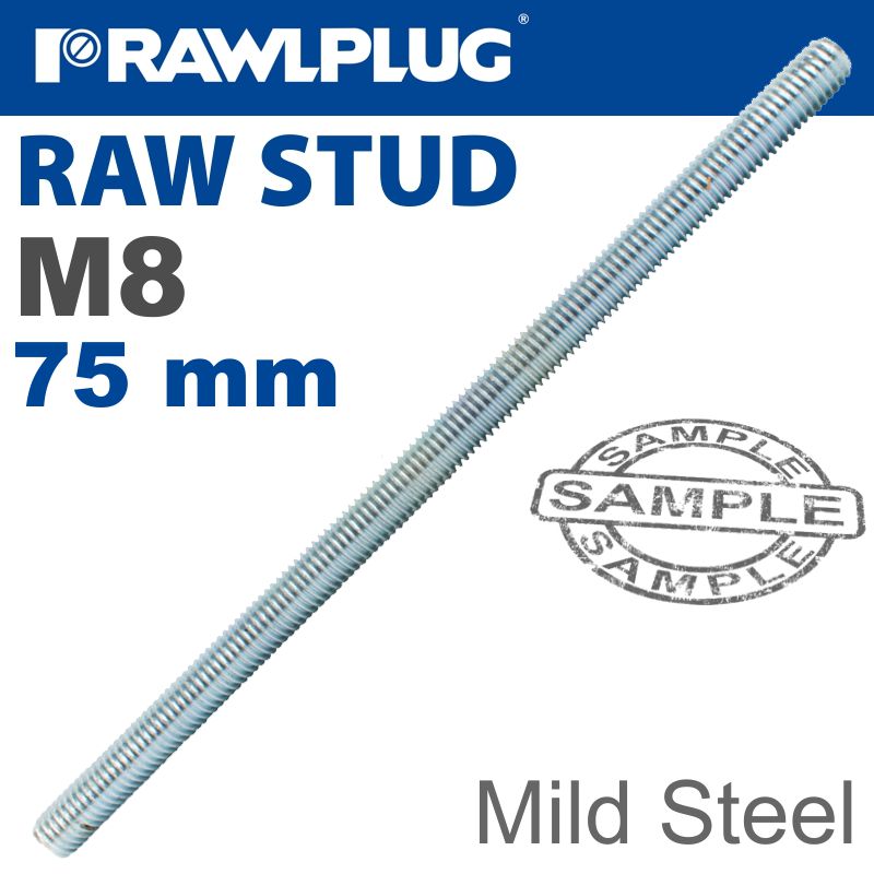 Mild Steel Stud M8-75Mm