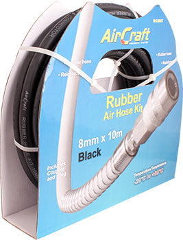 Rubber Hose Kit 10 Metre 8Mm Id With Quick Couplers