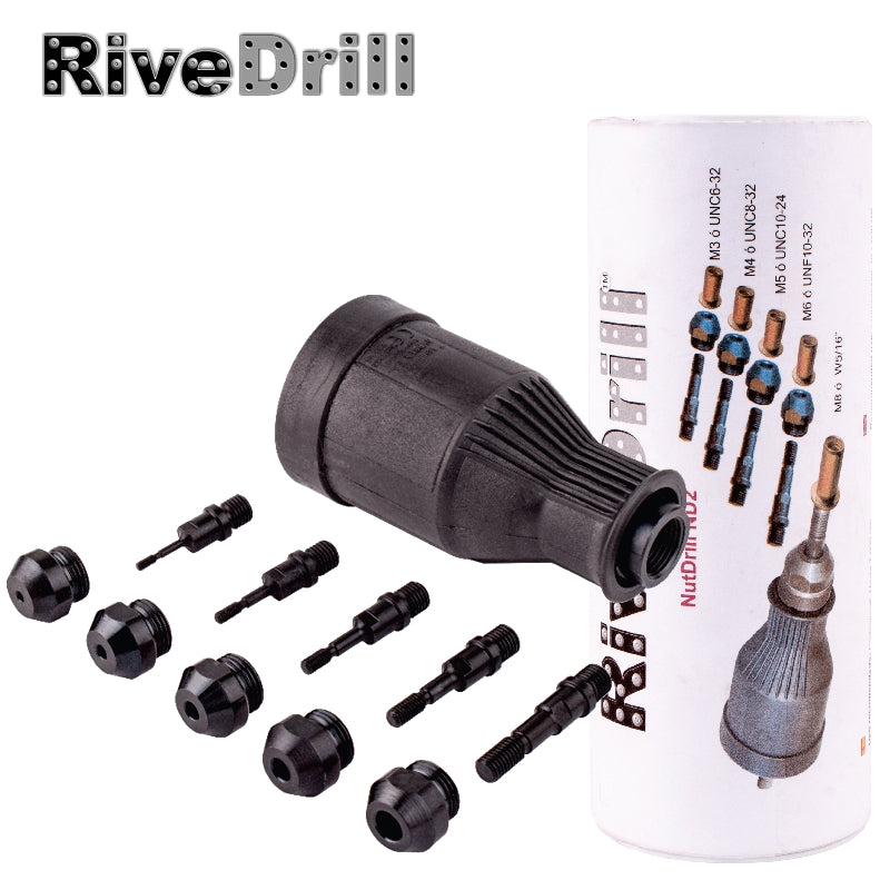 Nutdrill Nd2 Prof. (M3/M4/M5/M6/M8) Rubber Handle Nut Drill Attachment