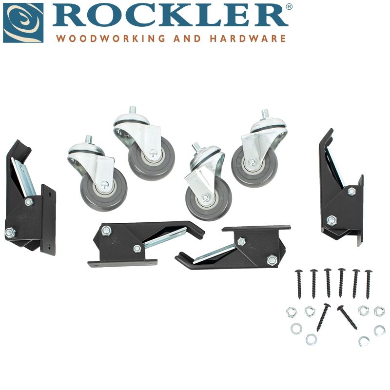 Workbench 60Mm Caster Kit 4Pc 19Mm Lift 100Lbs Per Caster