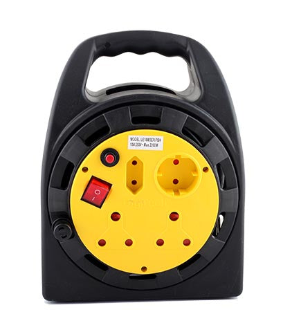 Extension Reel Mts Pvc 10Mx1.0 Dbl/Plug
