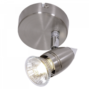 Brightstar S042/1 Satin and Polished Chrome Single Spotlight