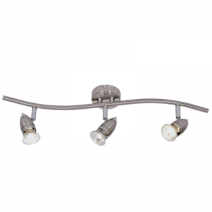 Brightstar S042/3 Satin and Polished Chrome 3-Light Spotlight