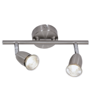 Brightstar S048/2 Satin Chrome 2-Light Spotlight - 265mm Length