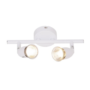 Brightstar S049/2 White 2-Light GU10 Spotlight