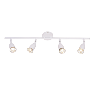 Brightstar S049/4 White 4-Light Painted Spotlight Fixture